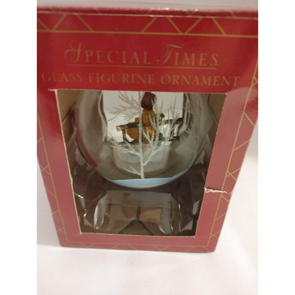 Special Times Glass Mini Figurine Firefighter Christmas Hand Painted Ornament A7 - Picture 3 of 6